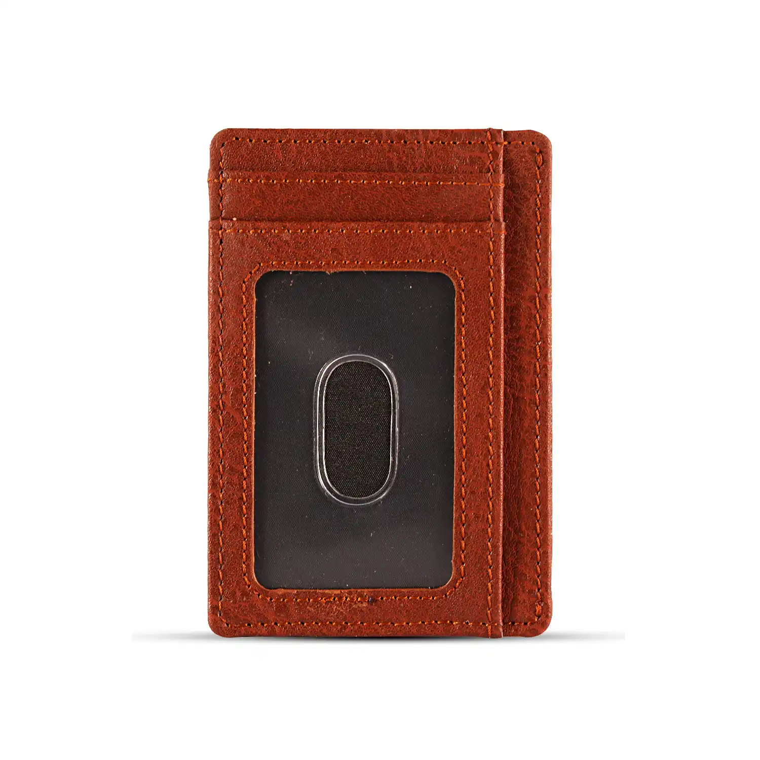 Front Pocket Card Case PU Leather RFID Protected