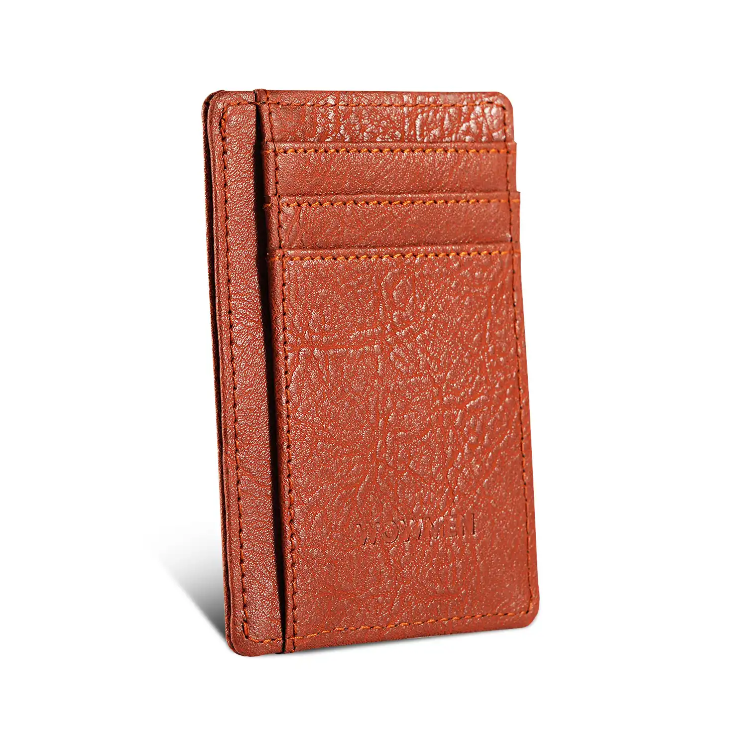 Front Pocket Card Case PU Leather RFID Protected