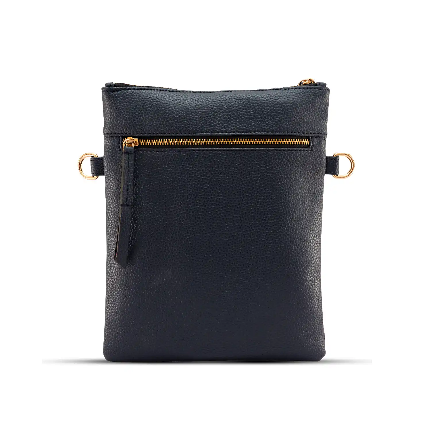 Womens Triple Zipper CrossBody Bag