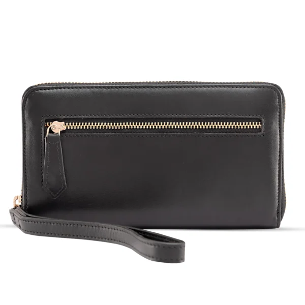 Women Zip Around Wallet Leather Large RFID Protected