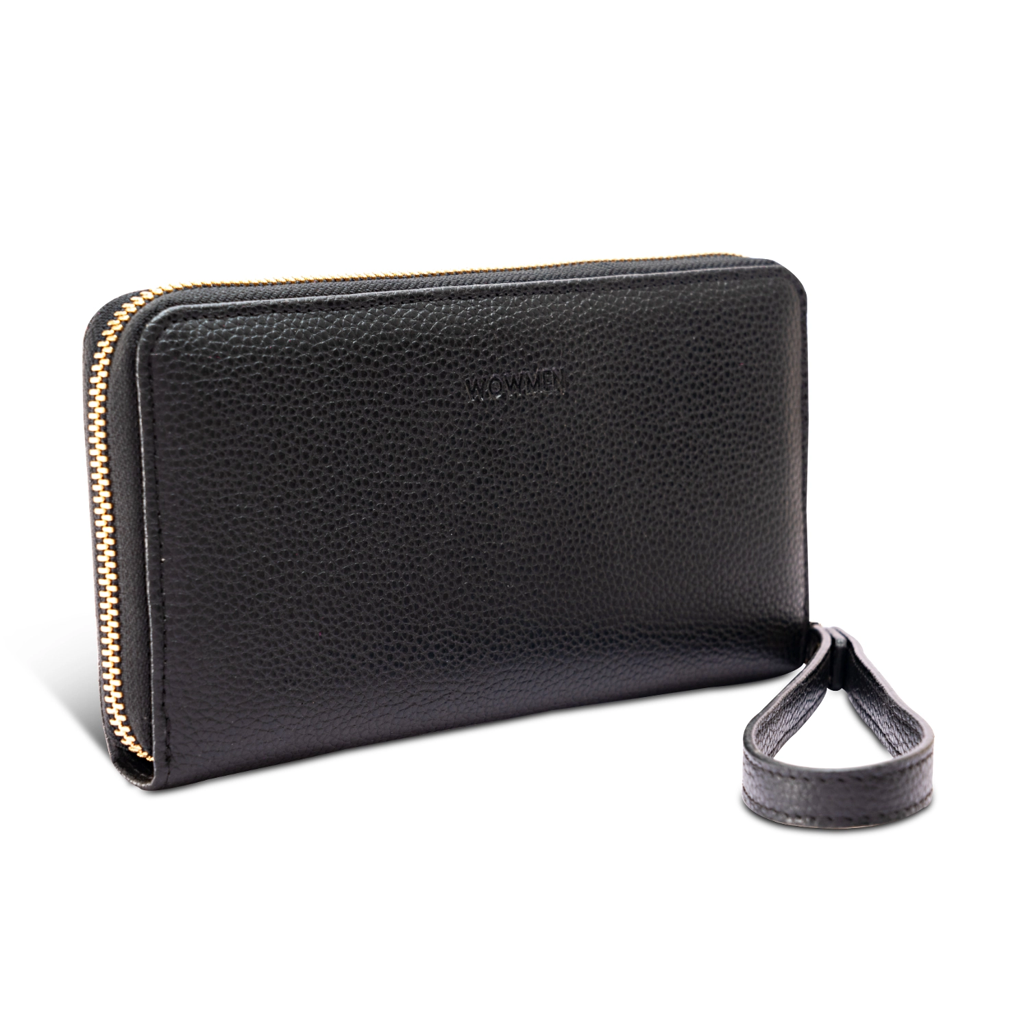 ZAW_PU_BLK_S Momens Zip Around Wallet PU Large RFID Protected